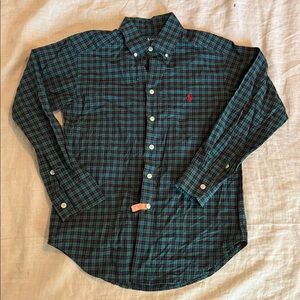 Ralph Lauren Polo boys tartan plaid oxford Small